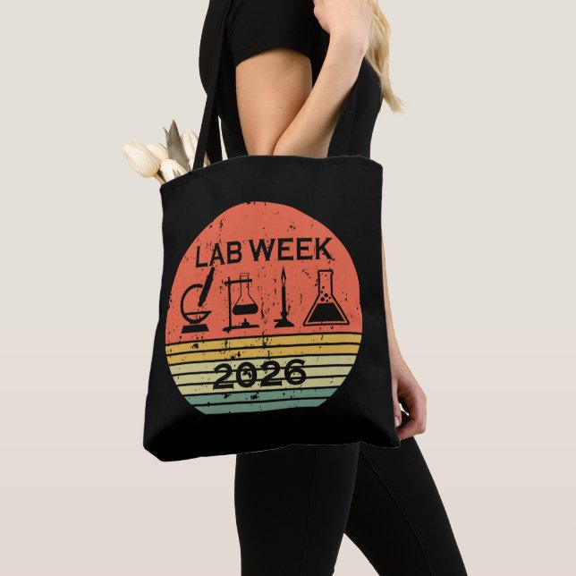 Bolsa Tote Lab Week 2026 Medical Laboratory Professionals (Close Up)
