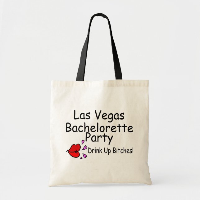 Bolsa Tote Lábios da festa de solteira de Las Vegas (Frente)