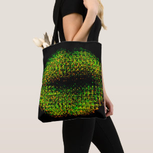Bolsa Tote Lábios modernos de arte Abstrato #13