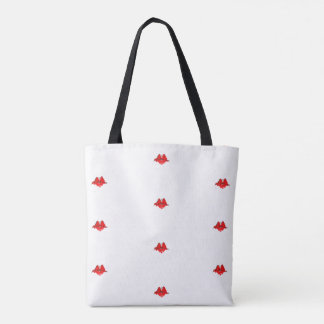 Bolsa Tote Lábios vermelhos de aquarela
