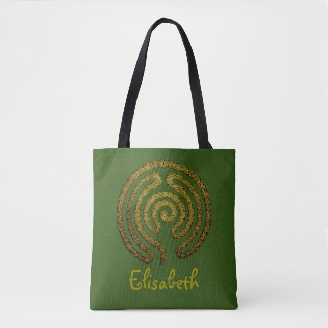 Bolsa Tote Labirinto/labirinto - metal antigo + seu backgr. (Frente)