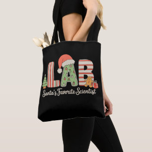 Bolsa Tote Laboratório de Natal Favorito Santas