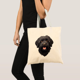 Bolsa Tote Labradoodle Black Dog