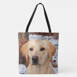 Bolsa Tote Labrador Amarelo - Cão-Neve - Laboratório Amarel
