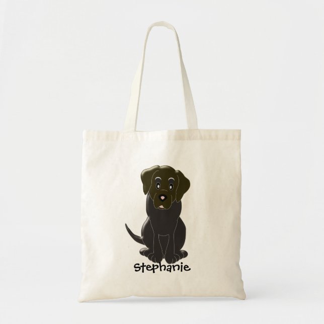 Bolsa Tote Labrador Choc Personalizado (Frente)