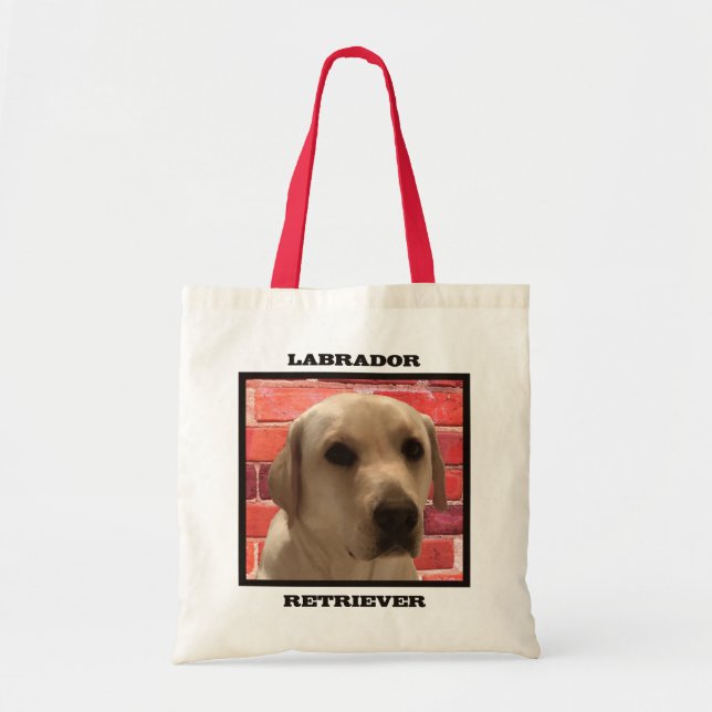 Bolsa Tote Labrador de Labrador Amarelo bonito (Frente)