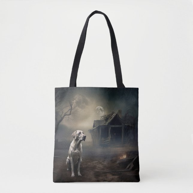 Bolsa Tote Labrador Halloween Scary (Frente)