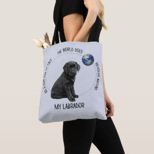 Bolsa Tote Labrador Lover Black Lab Cubo Labrador