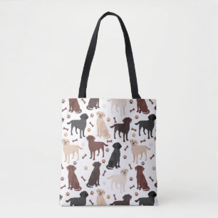 Bolsa Tote Labrador - Peças de Retriever e Ossos