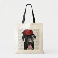 Labrador Preto com Boné Vermelho