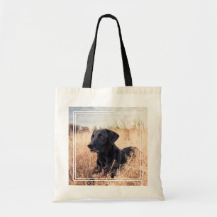 Bolsa Tote Labrador Preto De Grama Seca