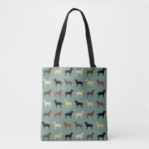Bolsa Tote Labrador Retriever Dog Silhouettes Laboratórios de