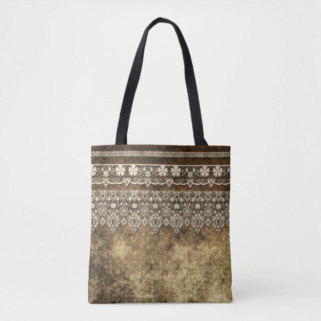 Bolsa Tote Lace de Vintage (Frente)