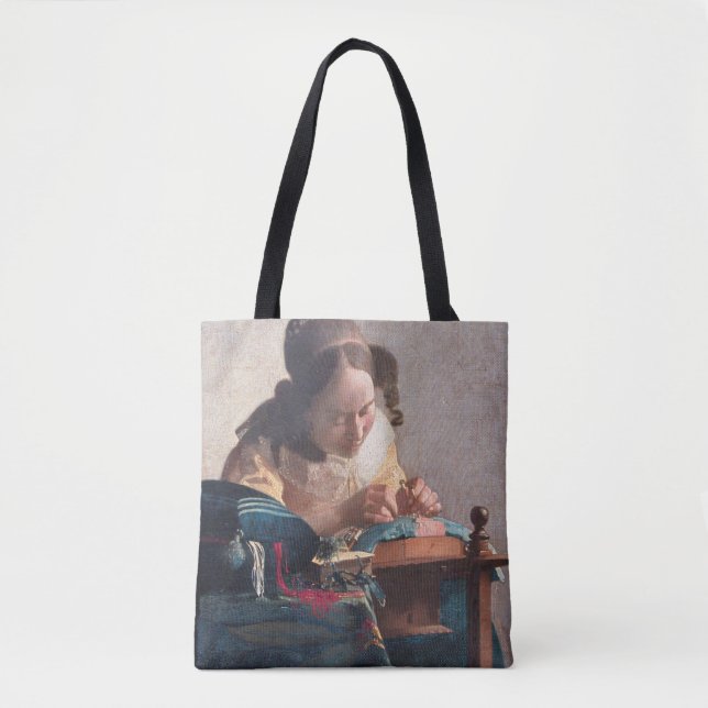 Bolsa Tote Lacemaker, Johannes Vermeer, 1669-1670 (Frente)