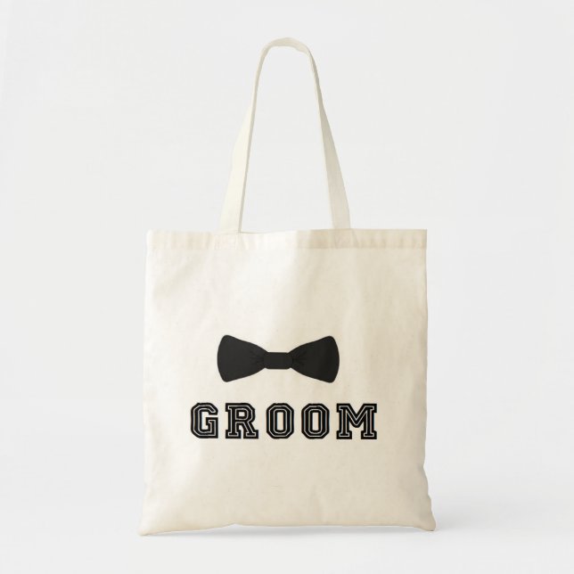 Bolsa Tote Laço dos padrinhos de casamento do casamento do (Frente)