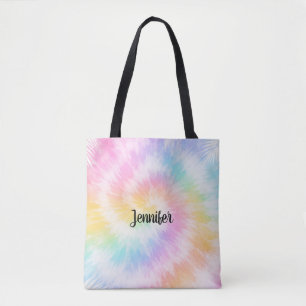 Bolsa Tote Laço Dye Pastel Rosa Chic Feminino