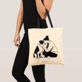 Bolsa Tote Laço Indestrutível Entre Cão e Humano