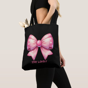 Bolsa Tote Laço Rosa Bonito