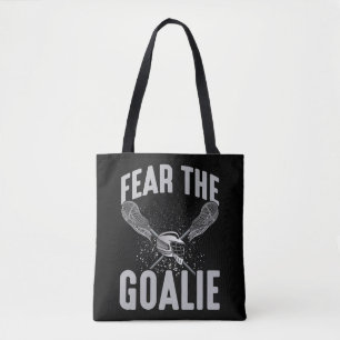 Bolsa Tote Lacrosse Player Lax Goalie Stick Diversão Esporti