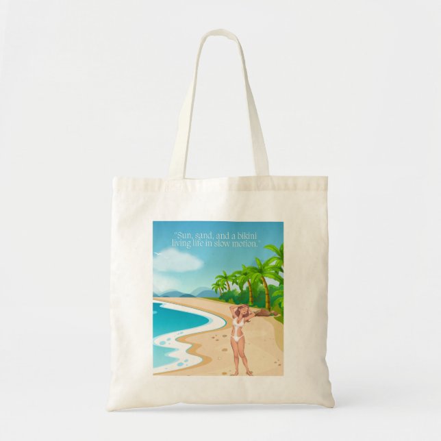 Bolsa Tote ladie na praia (Frente)
