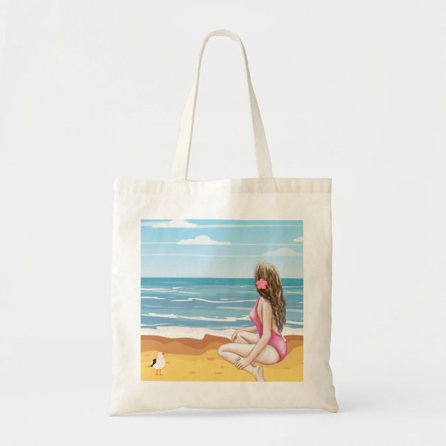 Bolsa Tote ladie na praia (Frente)