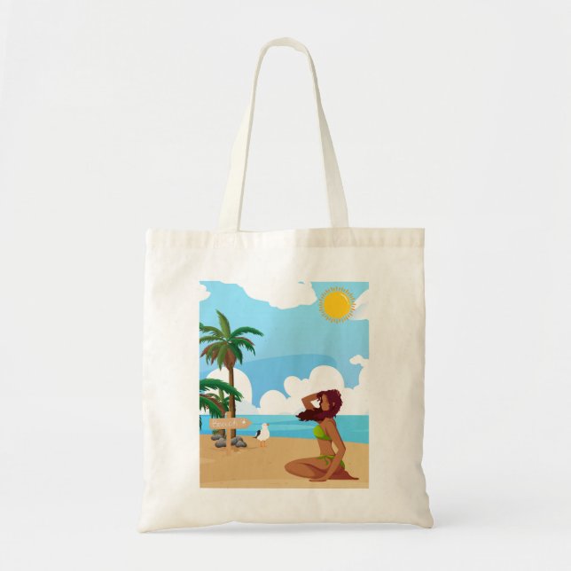 Bolsa Tote ladie na praia (Frente)