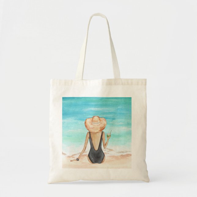 Bolsa Tote ladie na praia (Frente)