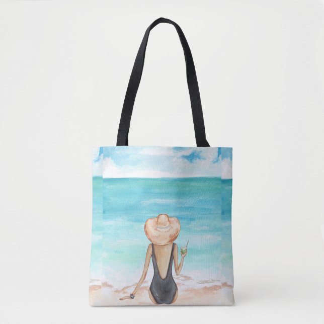 Bolsa Tote ladie na praia (Frente)