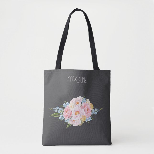 Bolsa Tote Ladies Elegant Floral  Boho Cute  (Frente)