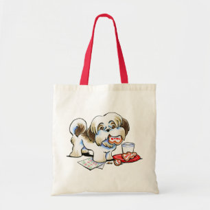 Bolsa Tote Ladrão do biscoito do papai noel de Shih Tzu