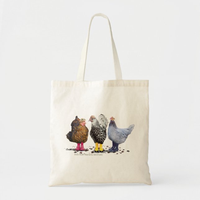 Bolsa Tote Lady Chickens (Frente)