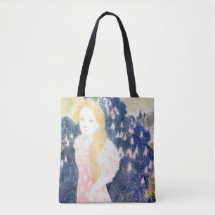 Bolsa Tote Lady em vestido rosa, Maurice Denis