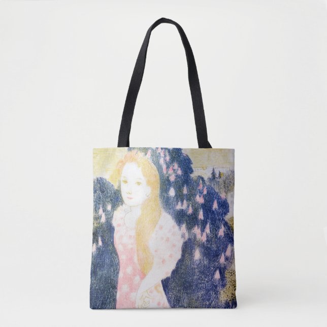 Bolsa Tote Lady em vestido rosa, Maurice Denis (Frente)