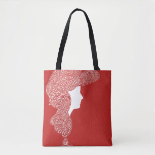 Bolsa Tote Lady Red