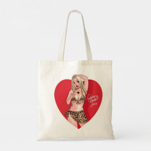 Bolsa Tote Lady Tote Bag, Elegante do Coração - Presente Na m