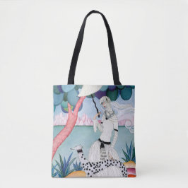 Bolsa Tote Lady with Dalmatian Dog - Helen Dryden