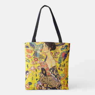 Bolsa Tote Lady with Fan por Gustav Klimt