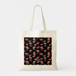 Bolsa Tote Ladybug, borboleta e padrão cardíaco das pulgas