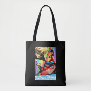 Bolsa Tote Ladybug e Cat Noir   Energia Miraculosa!