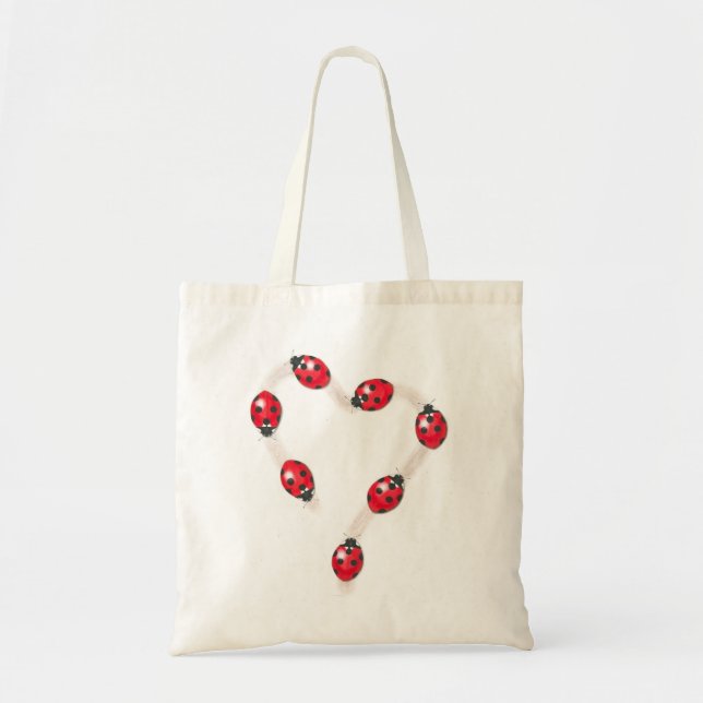 Bolsa Tote Ladybug Heart Bag (Frente)