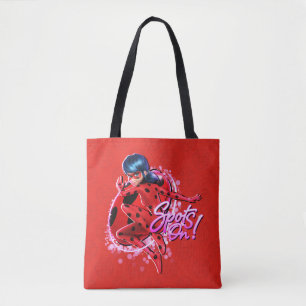 Bolsa Tote Ladybug Miraculoso Pontos No Gráfico