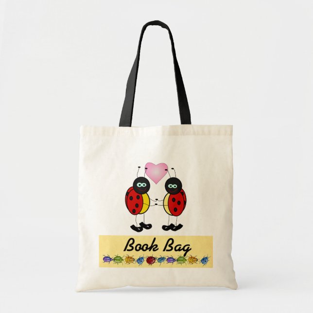 Bolsa Tote Ladybugs juntos Book Bag (Frente)