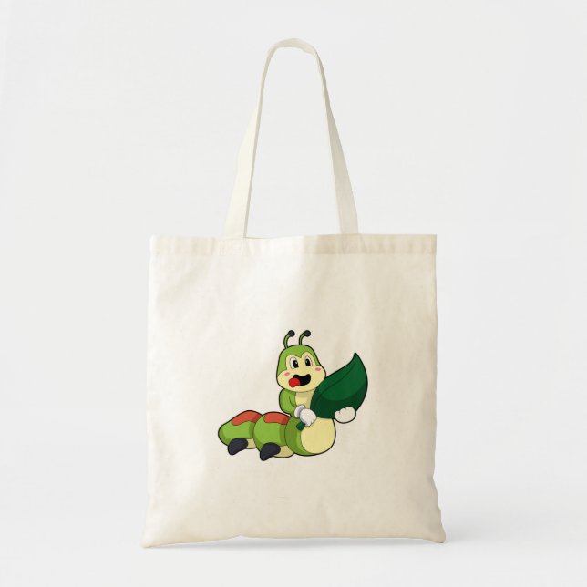 Bolsa Tote Lagarta com Folha (Frente)