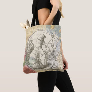 Bolsa Tote Lagarta da Terra das Maravilhas de Alice: Tenniel 