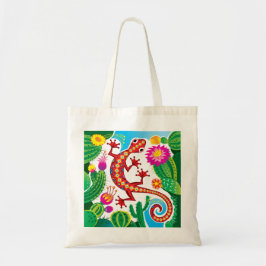 Bolsa Tote Lagarto do Sudoeste com Flores de Cacto