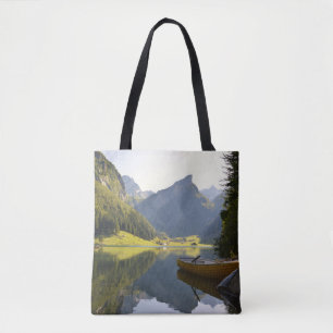 Bolsa Tote Lago de montanha alpino na Suíça