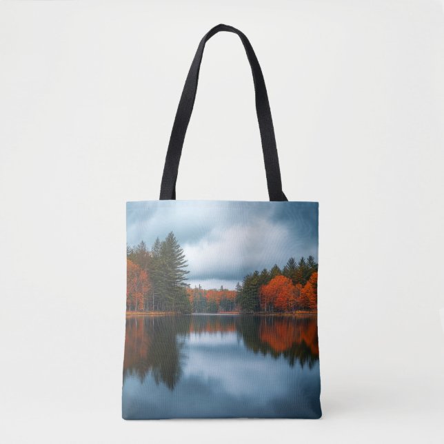 Bolsa Tote Lago de Outono (Frente)