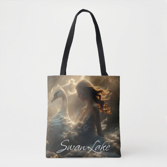 BOLSA TOTE LAGO DOS CISNES - BALLET E DANÇA - (Frente)