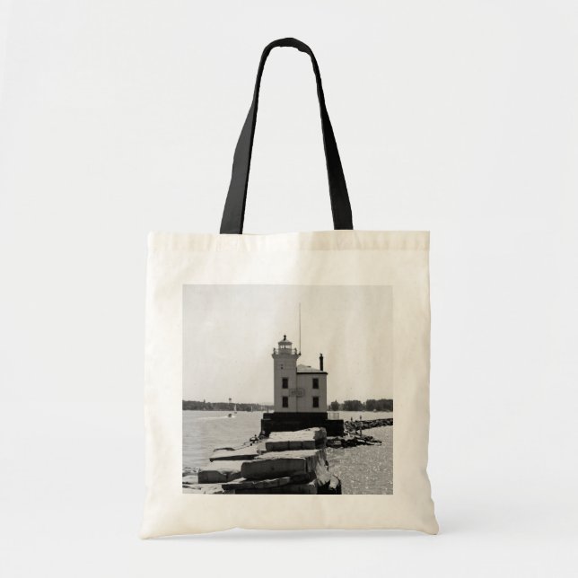 Bolsa Tote Lago Erie Lighthouse (Frente)
