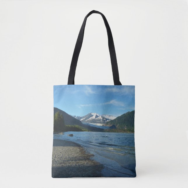 Bolsa Tote Lago Mendenhall, na paisagem de Juneau Alaska (Frente)